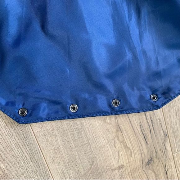 𝅺A.D.A Vintage Blue Leather Snap Button Up Unisex Dress Vest. - Picture 10 of 16